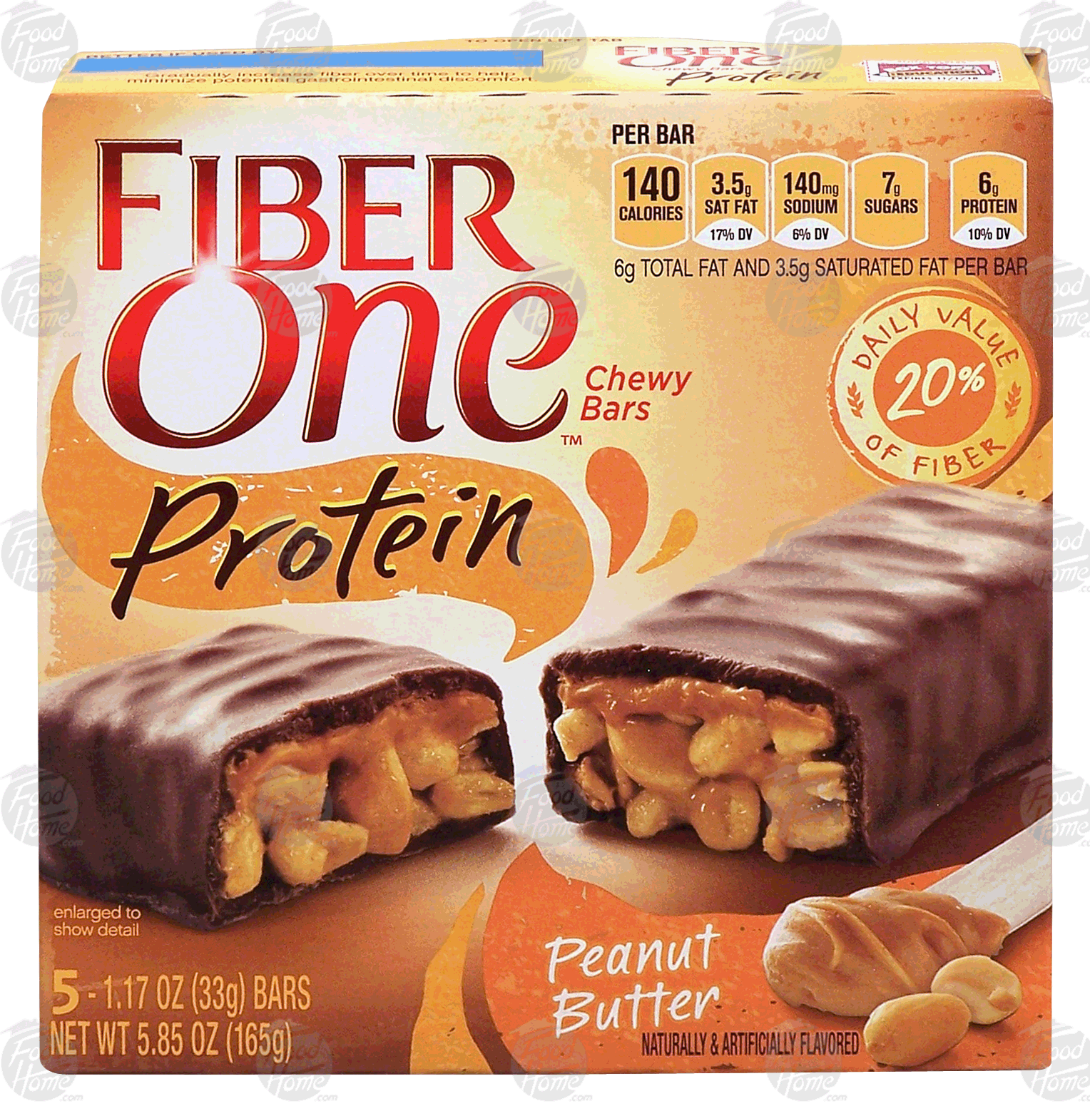 Fiber One Protein peanut butter chewy bars, 5-count Full-Size Picture